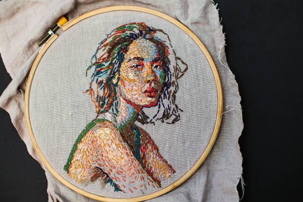 Portrait embroidery